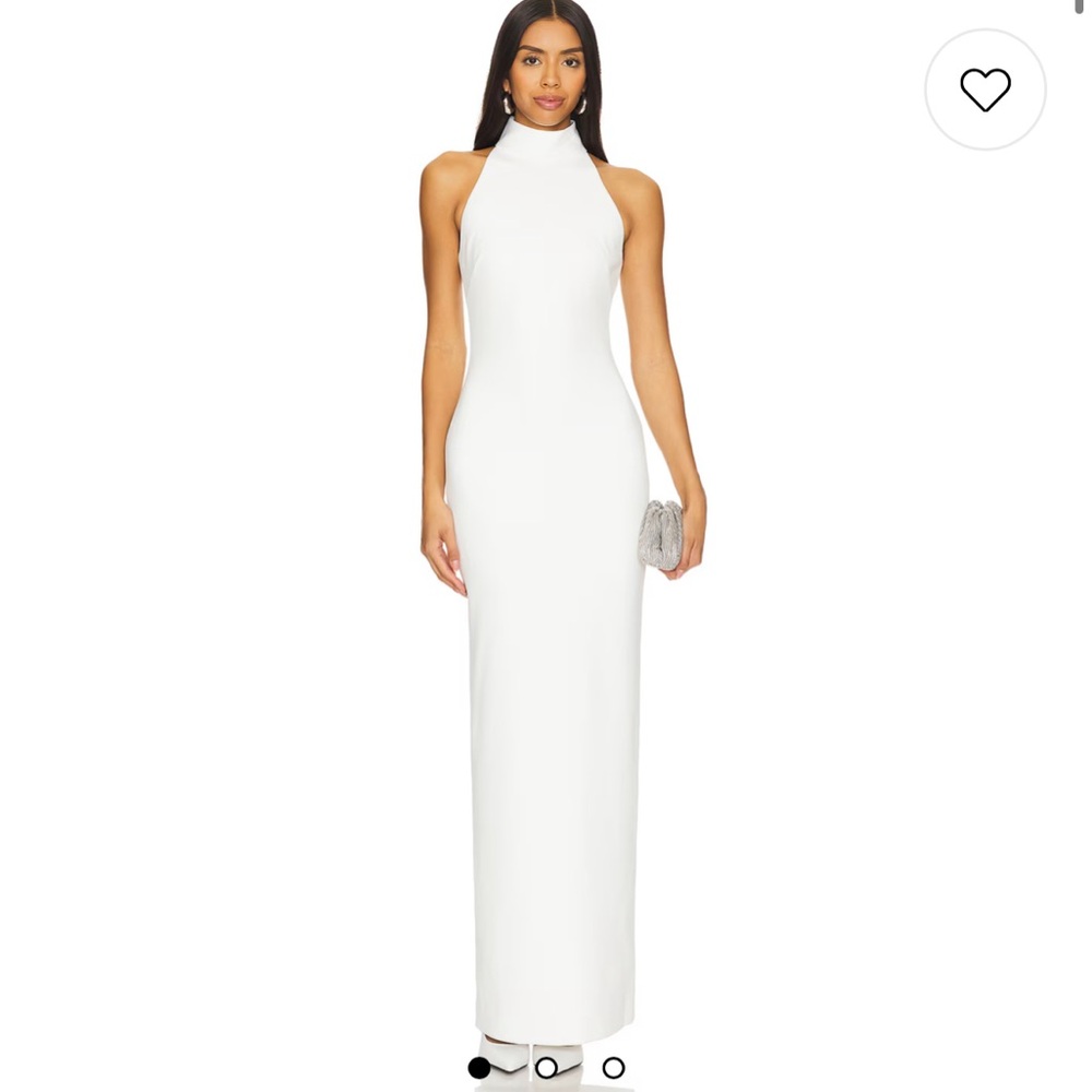 Solace London Cream Maxi Dress